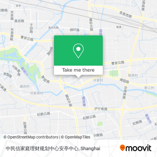 中民信家庭理财规划中心安亭中心 map