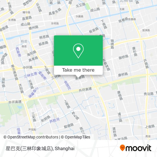 星巴克(三林印象城店) map