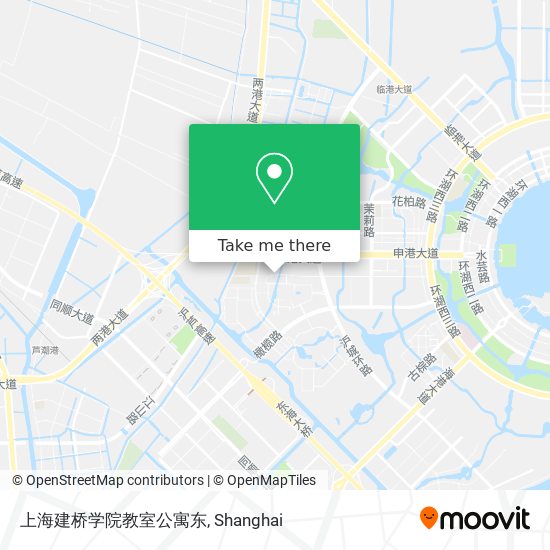 上海建桥学院教室公寓东 map