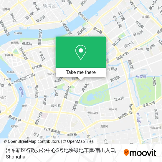 浦东新区行政办公中心5号地块绿地车库-南出入口 map