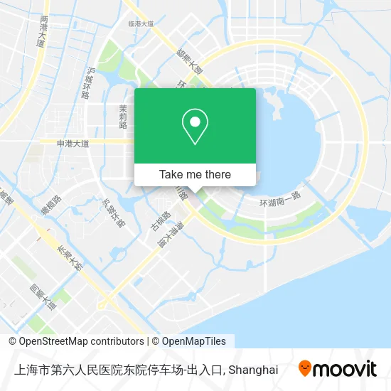 上海市第六人民医院东院停车场-出入口 map