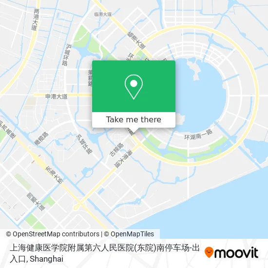 上海健康医学院附属第六人民医院(东院)南停车场-出入口 map