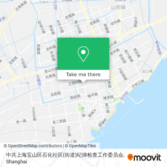 中共上海宝山区石化社区(街道)纪律检查工作委员会 map