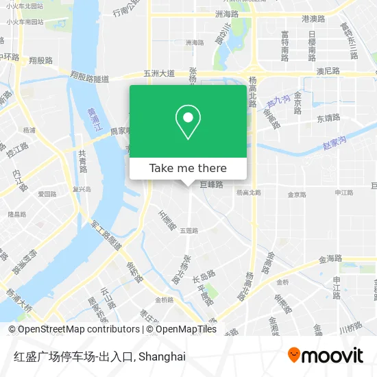 红盛广场停车场-出入口 map