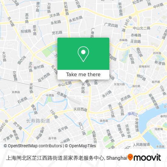 上海闸北区芷江西路街道居家养老服务中心 map