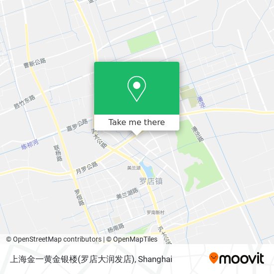 上海金一黄金银楼(罗店大润发店) map