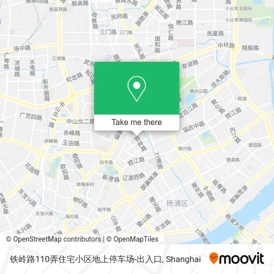铁岭路110弄住宅小区地上停车场-出入口 map