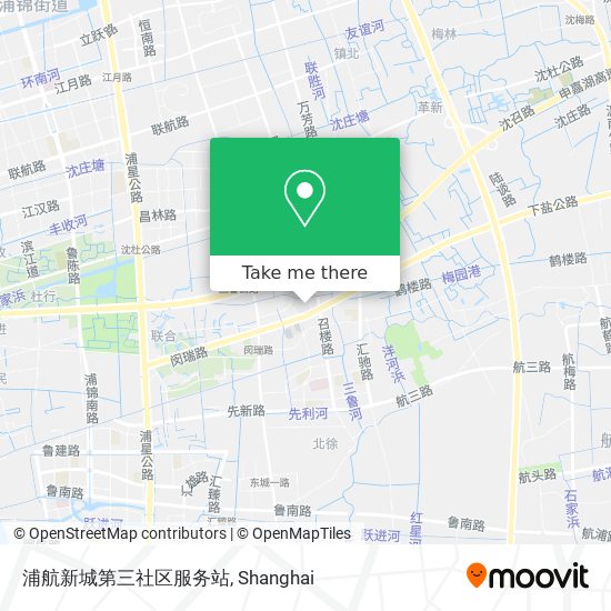 浦航新城第三社区服务站 map