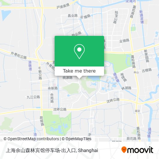 上海佘山森林宾馆停车场-出入口 map