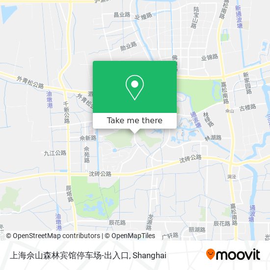 上海佘山森林宾馆停车场-出入口 map