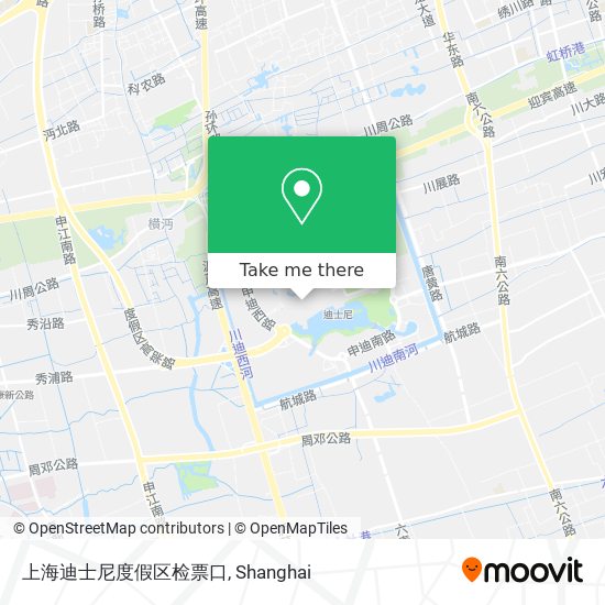 上海迪士尼度假区检票口 map