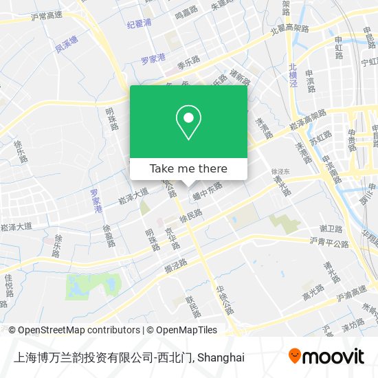 上海博万兰韵投资有限公司-西北门 map