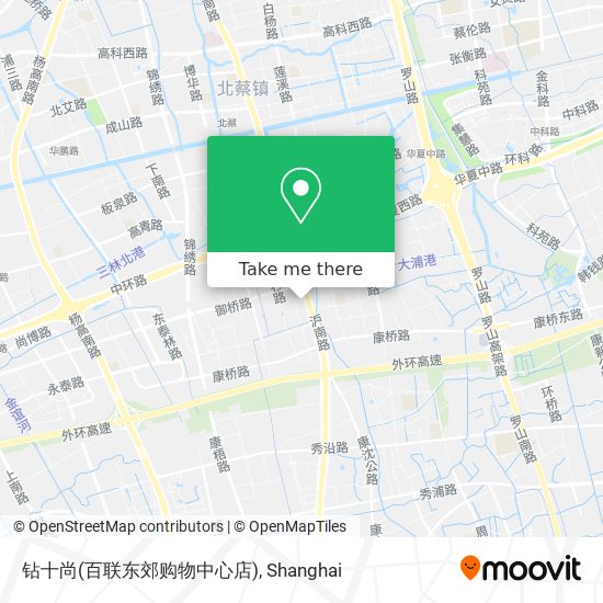 钻十尚(百联东郊购物中心店) map