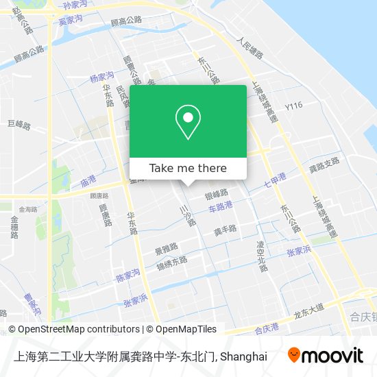 上海第二工业大学附属龚路中学-东北门 map