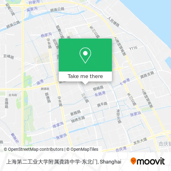 上海第二工业大学附属龚路中学-东北门 map