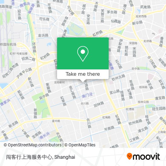 闯客行上海服务中心 map