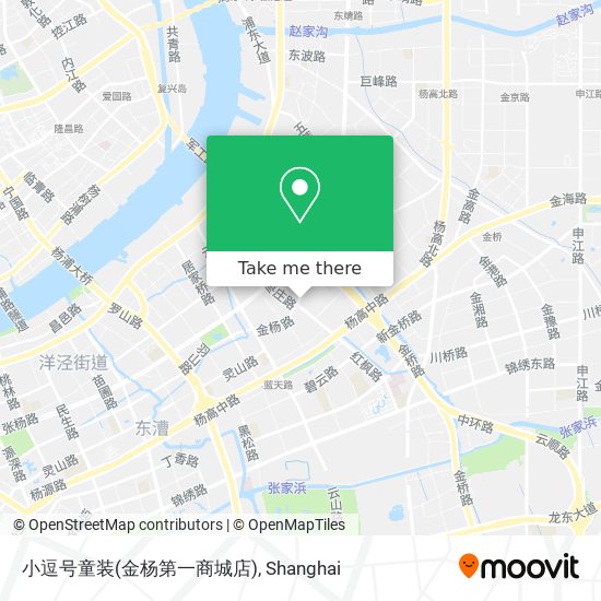 小逗号童装(金杨第一商城店) map
