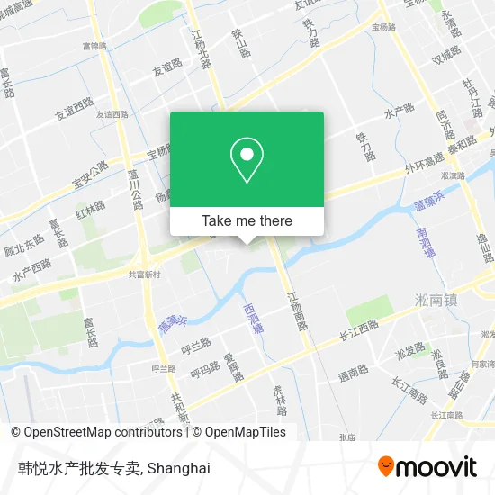 韩悦水产批发专卖 map