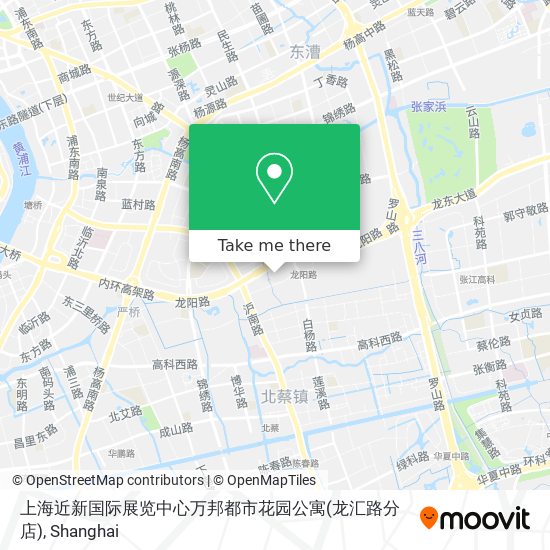 上海近新国际展览中心万邦都市花园公寓(龙汇路分店) map