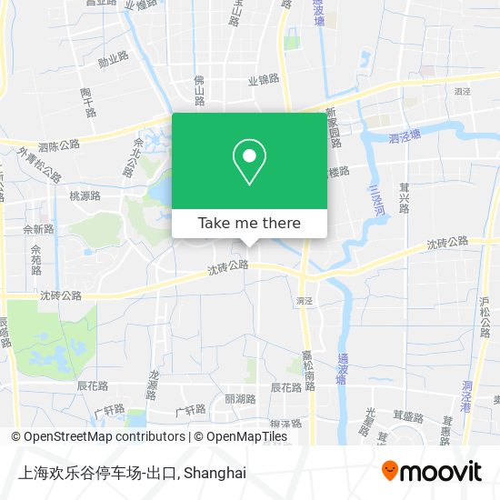 上海欢乐谷停车场-出口 map