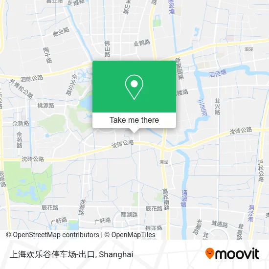 上海欢乐谷停车场-出口 map