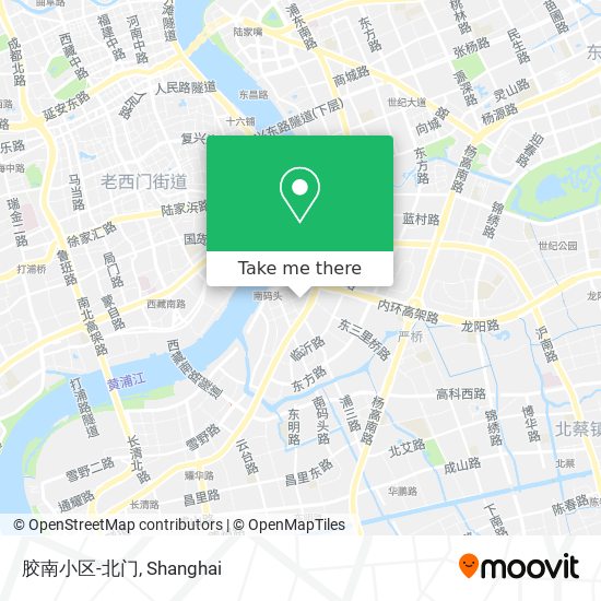 胶南小区-北门 map