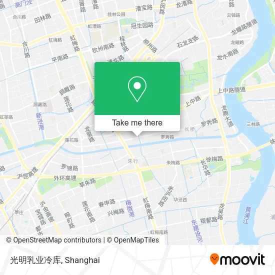 光明乳业冷库 map