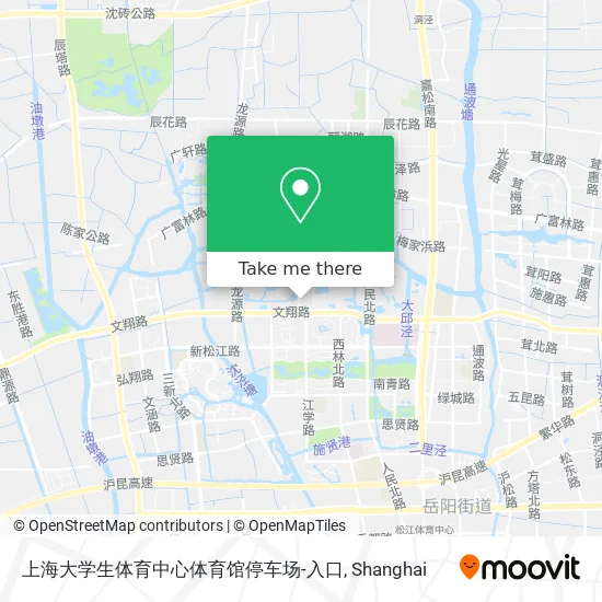 上海大学生体育中心体育馆停车场-入口 map