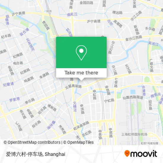 爱博六村-停车场 map