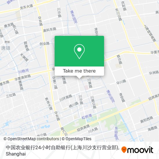 中国农业银行24小时自助银行(上海川沙支行营业部) map