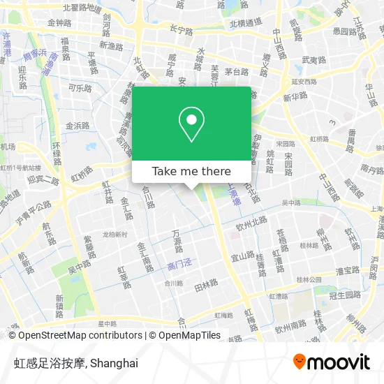 虹感足浴按摩 map