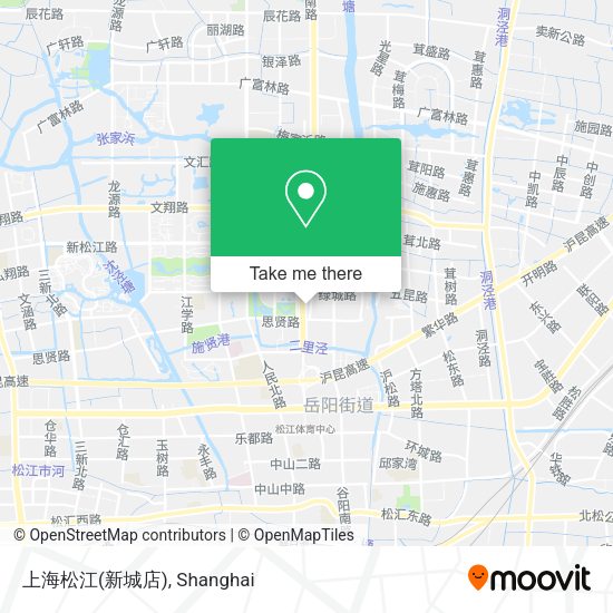 上海松江(新城店) map