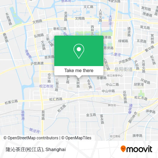 隆沁茶庄(松江店) map