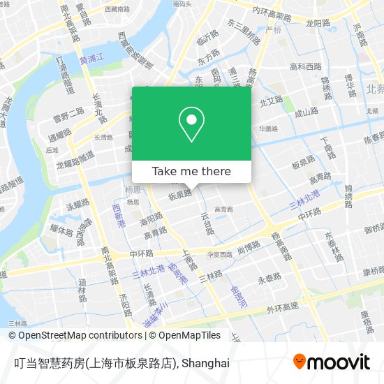叮当智慧药房(上海市板泉路店) map