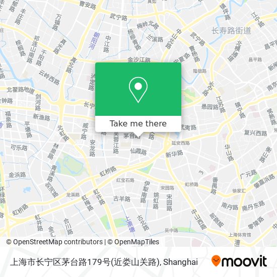 上海市长宁区茅台路179号(近娄山关路) map