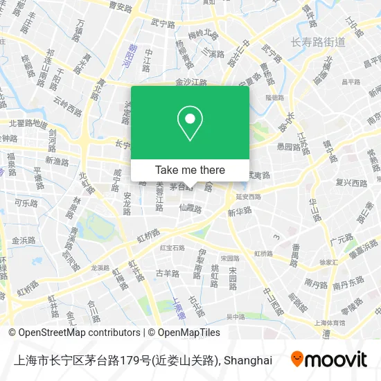 上海市长宁区茅台路179号(近娄山关路) map