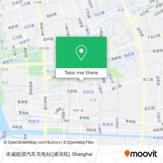 依威能源汽车充电站(浦润苑) map