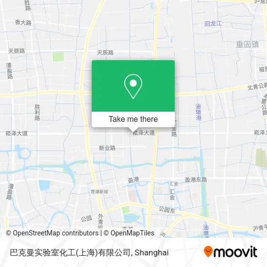 巴克曼实验室化工(上海)有限公司 map