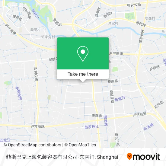 菲斯巴克上海包装容器有限公司-东南门 map