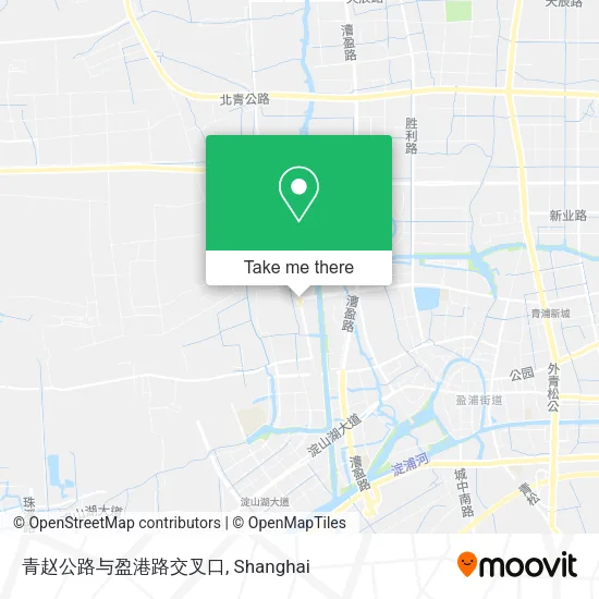 青赵公路与盈港路交叉口 map