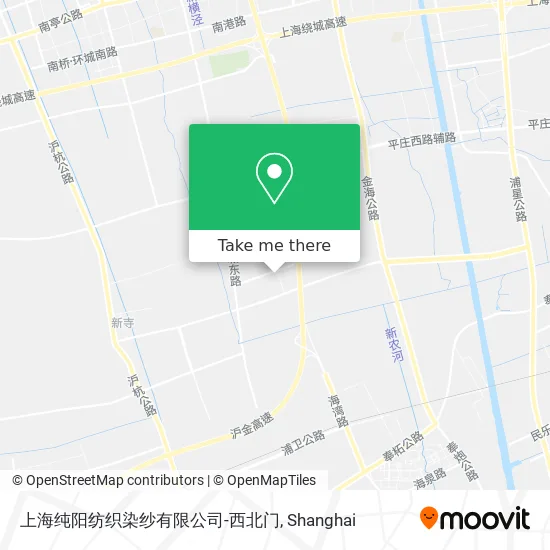 上海纯阳纺织染纱有限公司-西北门 map