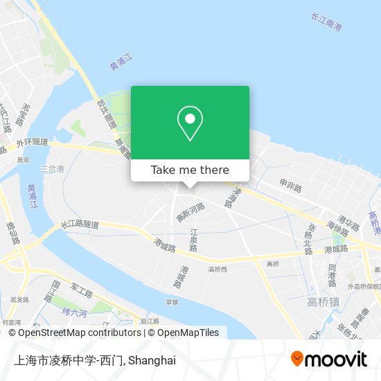 上海市凌桥中学-西门 map