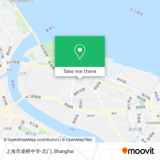 上海市凌桥中学-北门 map