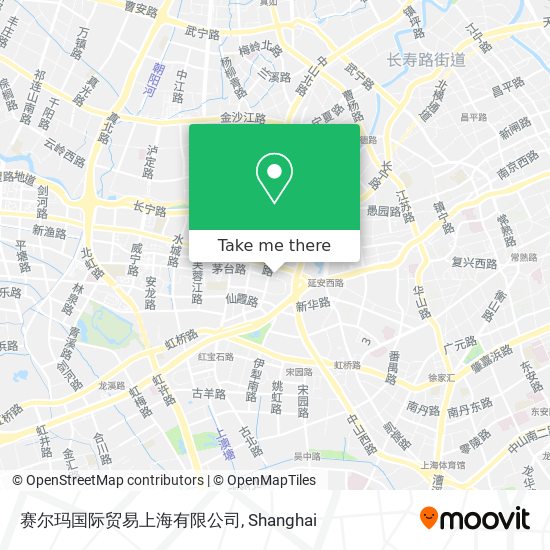 赛尔玛国际贸易上海有限公司 map