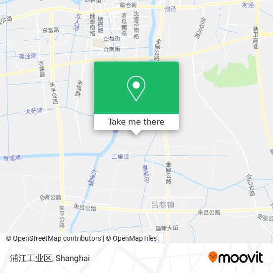 浦江工业区 map