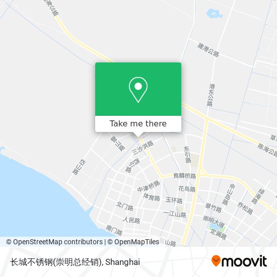 长城不锈钢(崇明总经销) map