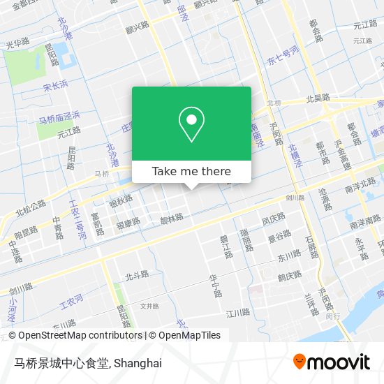 马桥景城中心食堂 map
