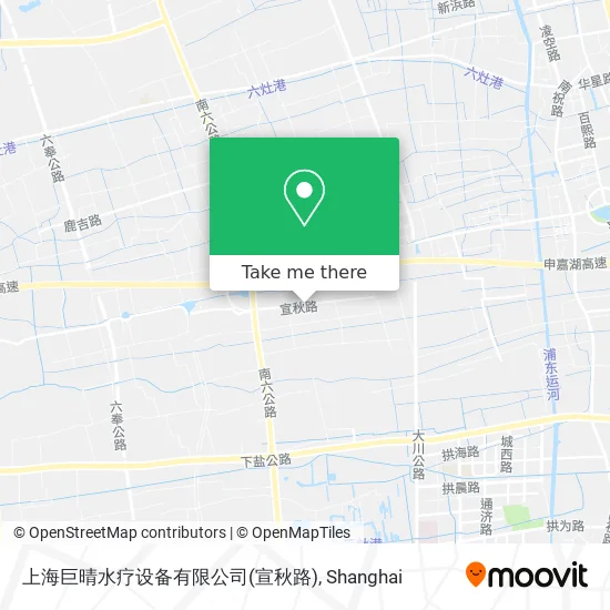 上海巨晴水疗设备有限公司(宣秋路) map