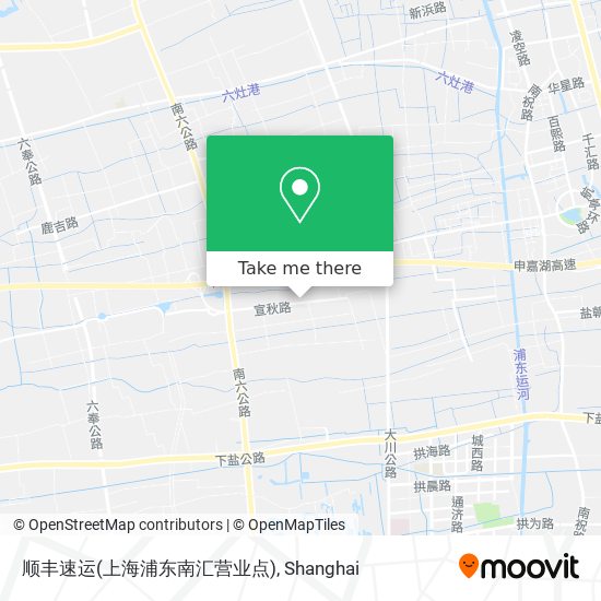 顺丰速运(上海浦东南汇营业点) map