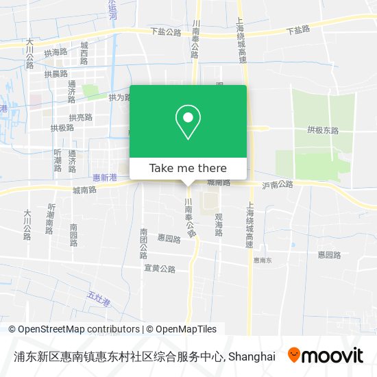 浦东新区惠南镇惠东村社区综合服务中心 map